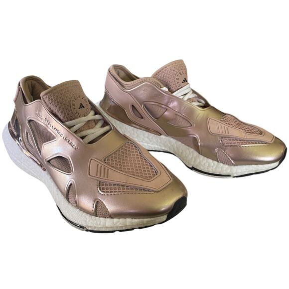 Adidas Stella McCartney Ultra Boost 22 Sneakers Rose Gold Size 9 - Picture 2 of 9